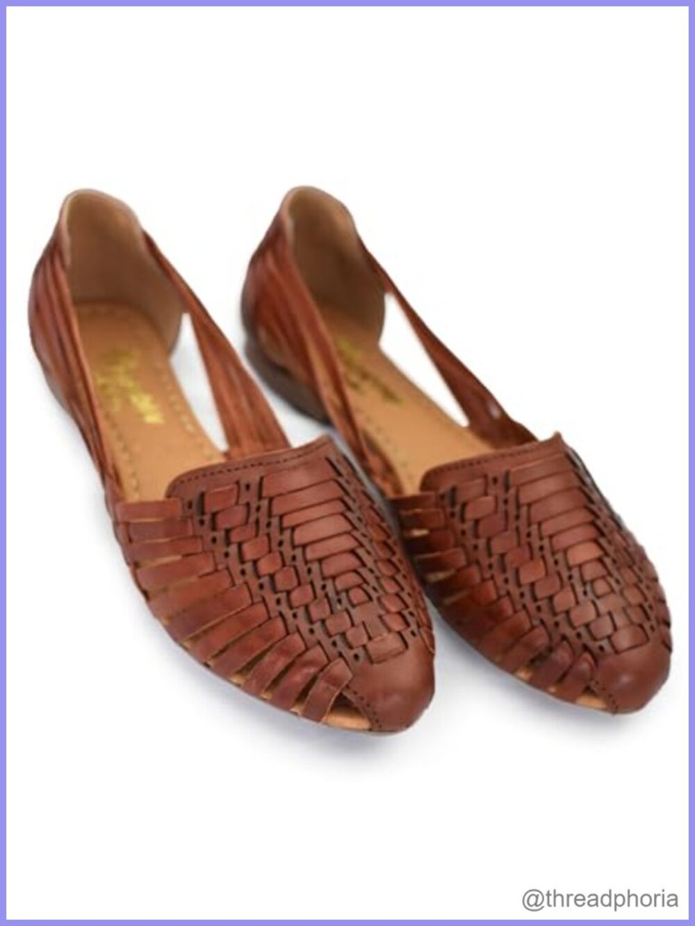 Handmade Woven Leather Sandals Lace Up Ankle Strap Flat Casual